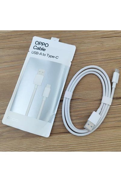 Choice كابل OPPO USB-A إلى Type-C أبيض بطول 1 متر، شحن سريع 100 واط 80 واط Su...