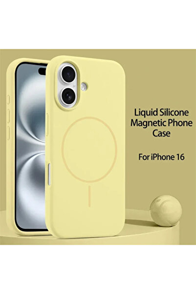 Choice iPhone17 YELLOW Luxury Original Liquid Silicone For Magsafe Case For i...