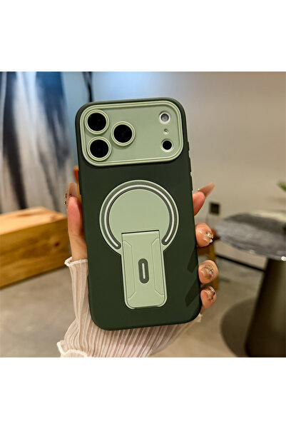 Choice80 iPhone 14 Pro Max Green Luxury Fold Stand Holder Magnetic For Magsaf...