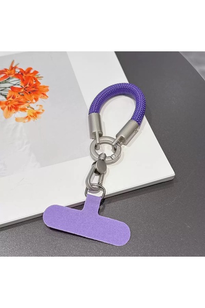 choice2 Purple Keychain Lanyard Heavy Metal Keyring Pendant for Mobile String...