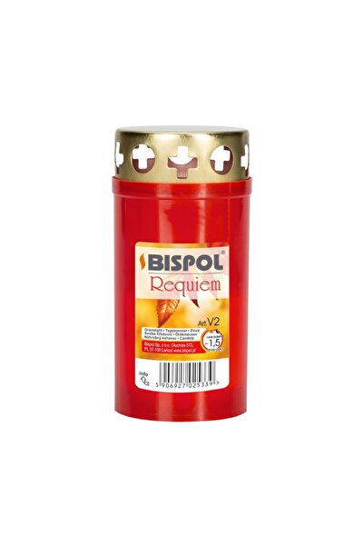 LCA Set 6 x Candela cu Capac V2c Rosu, 36 Ore