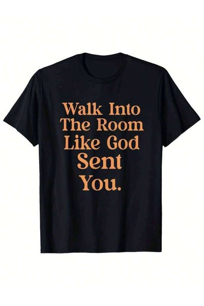 4CR Interesting Festival Gift T-Shirt, Men's Geometric Print Slightly Stretch...