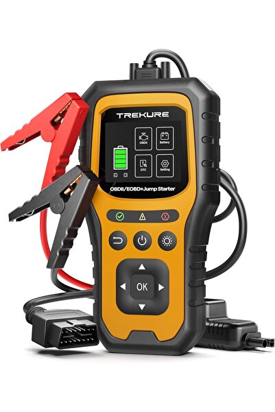 TREKURE Car starter robot 7000A, 16800 mAh power bank, battery tester and int...