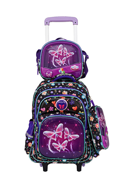 PARAJOHN Para John KiddoKit 3-in-1 Kids Trolley School Bag Set – 18 inch Roll...