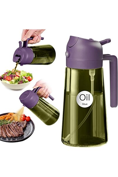 GENERAL YARRAMATE 470ml Light-Blocking Dark Oil Sprayer for Cooking, 2 in 1 O...