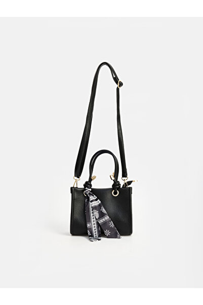LC Waikiki Women's Leather-Look Shoulder Bag with Scarf Detail from Uzg Store...