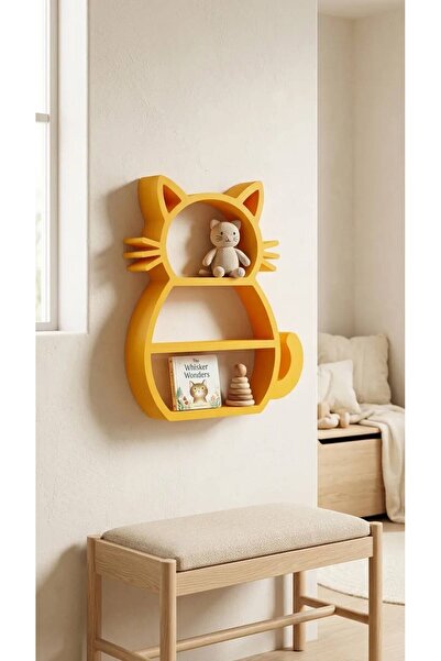 Bide3D Meowy Dekoratif Duvar Rafı