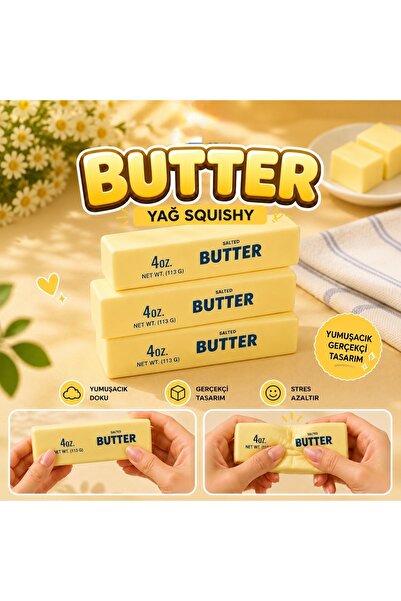 Gökkuşağı Sepeti Butter Yağ Squishy Yumuşak Sıkılabilir Stres Oyuncağı Slow R...