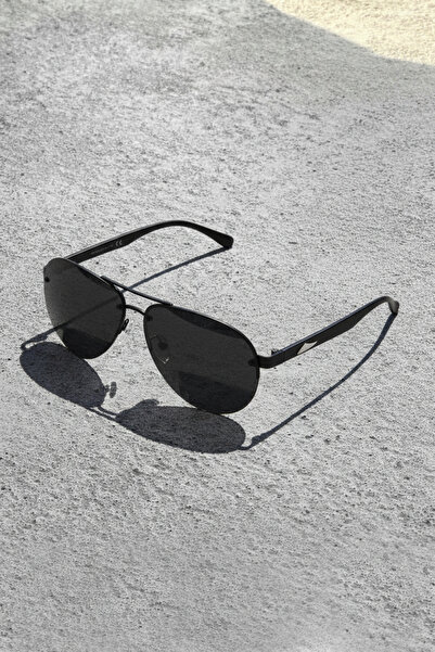 Roger Bacon Black Men's Sunglasses Polarized Glass Light Frame