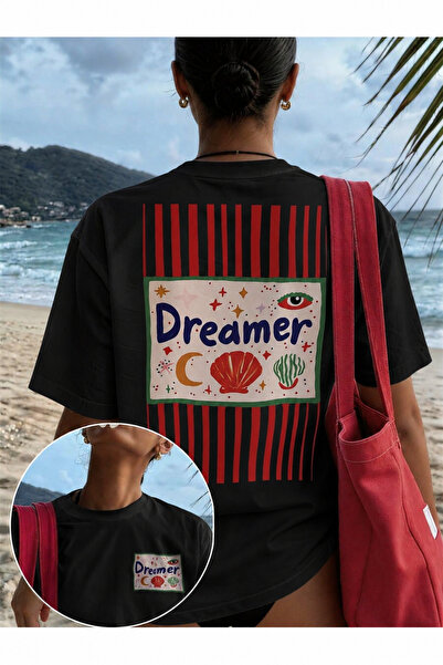 OVER HEAD Γυναικείο μπλουζάκι Dreamer Star με στάμπα oversized
