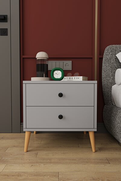 asratrend Modern 2 Çekmeceli Komodin Şifonyer %100 MDF Çok Amaçlı Organizer K...