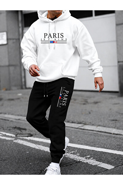 PAVRO Sweatshirt Tracksuit Set Oversize Shaped Comfortable Fit High Quality F...