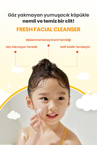 Atopalm Çocuklar İçin Göz Yakmayan Nemlendirici Yüz Temizleme Köpüğü Fresh Facial Cleanser Kids