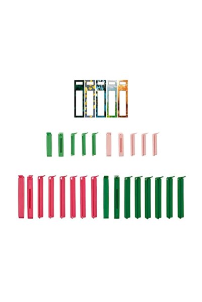YUPY Set of 26 sealing clips, YUPY®, multiple sizes, multicolor, 6cm and 11cm