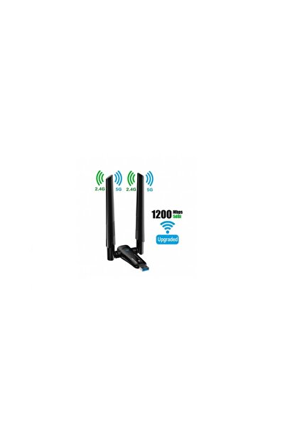 Midcom Platoon PL-9340 1200Mbps Antenli 2Dbi Usb WiFi Kablosuz Alıcı Adaptör WLAN