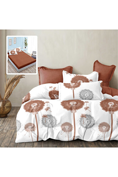 TextiLici Lenjerie de pat, 6 piese, Cozy bed, cearceaf de pat cu elastic univ...