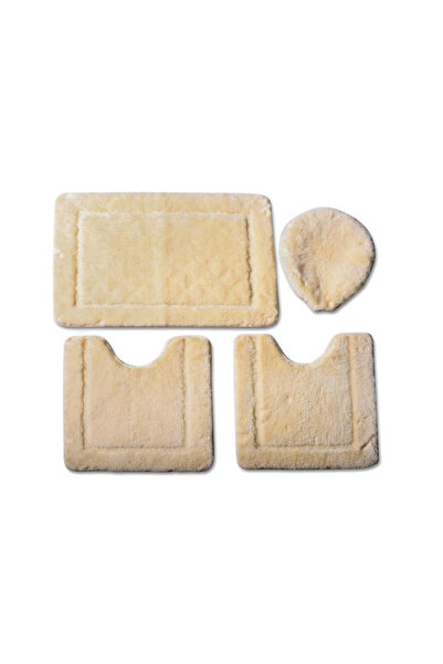 Generic Brand طقم دعاسات حمام كانون - 4 قطع - IVORY