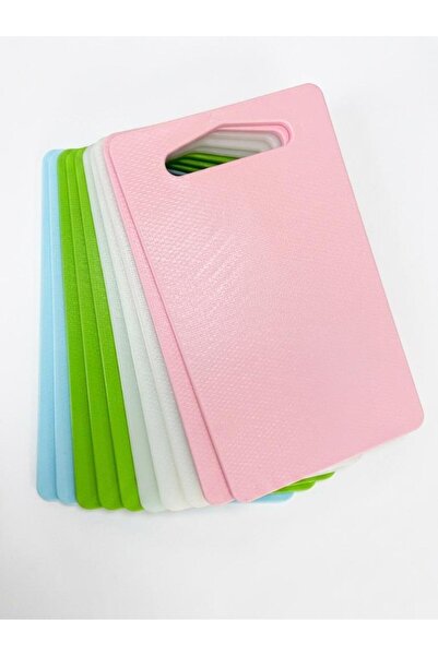 Saban Set of 10 Plastic Cutting Boards 24X14 cm – Kitchen Chopping and Cutting Boards in Various Colors