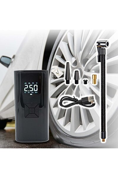 View star Heavy-Duty Portable Tire Inflator for Car & Bike – Digital Air Comp...