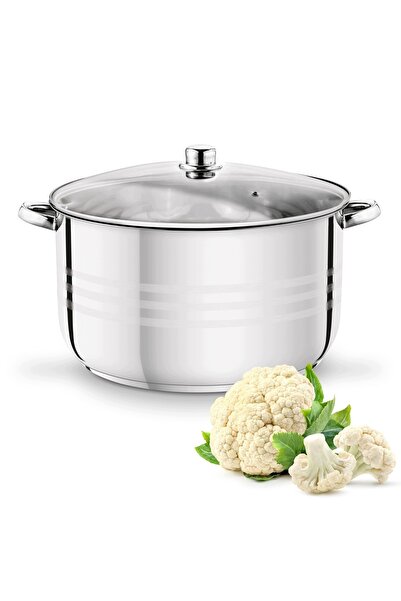Tadar GARNEK PROSTY II Oțel INDUCȚIE Capac Gastronomic MARE 23.5 L