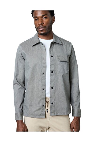 French Connection Women Twill Grey Shirt