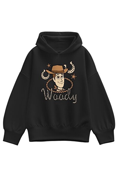 SVART WEAR Woody Printed Hooded 100% Cotton Kids Sweatshirt