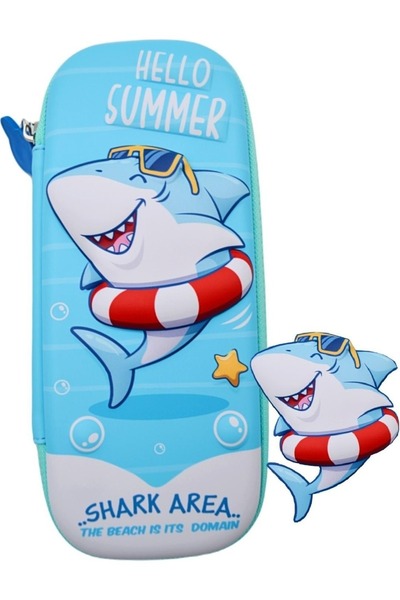 tüftürük Shark Embossed Eva Pen Holder Small Size