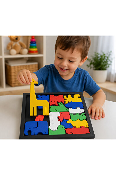 Generic Brand 3D Printing Animal Figured Wood-Looking Puzzle Game - Education...