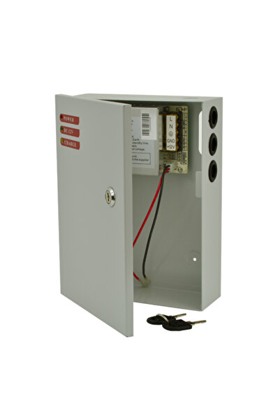 SDCYATAK Sursa de alimentare 12V, 5A, back-up in cabinet metalic SDC-12-5B