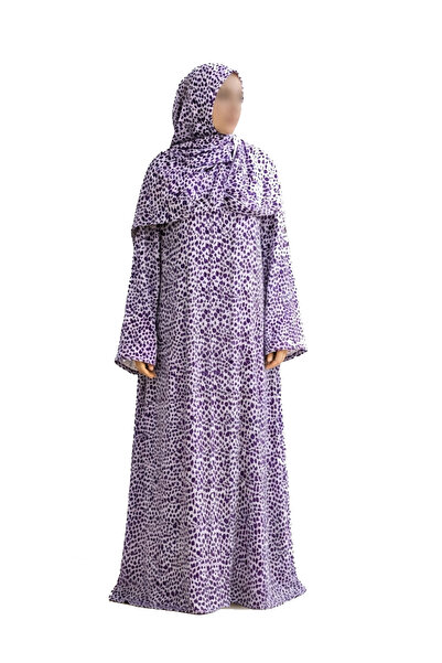 SDD Kluş Meshed Prayer Shawl with Sleeves and Attached Veil Meshed Prayer Veil