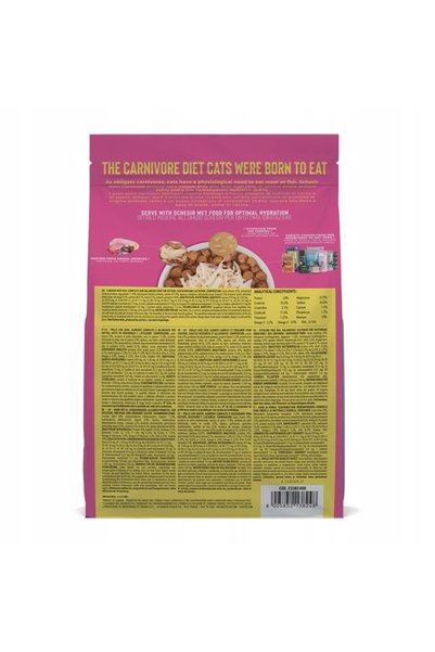 NO BRAND SCHESIR carnivore Hrană uscată pentru pisoi, cu Pui și Ou, 1,25kg
