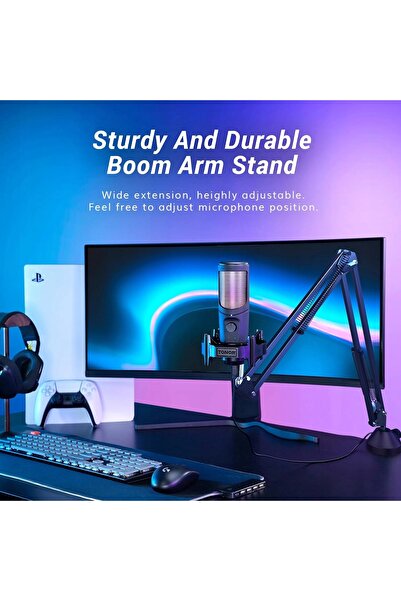 NO BRAND TONOR TC40 MICROFON DE GAMING CU CONDENSATOR PENTRU GAMERI STREAMING...