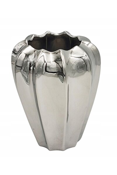 NO BRAND VAZĂ, HUSĂ, STICLĂ, GHIVECI, ARGINT LUCIOAS 09818-2, 17,5 cm, ARGINT
