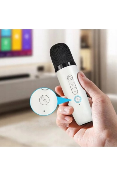 Lamex 2 x Microfon wireless + Boxă Bluetooth Set Karaoke