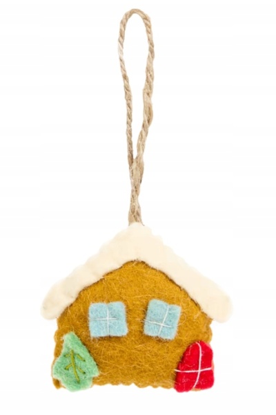 NO BRAND Clopoțel decorativ de Crăciun, colorat, din pâslă, de agățat