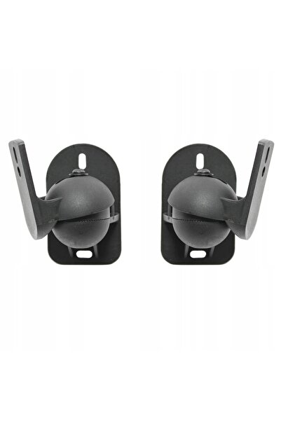 Maclean 4x Suport de perete reglabil negru pentru boxe, pentru set de boxe co...