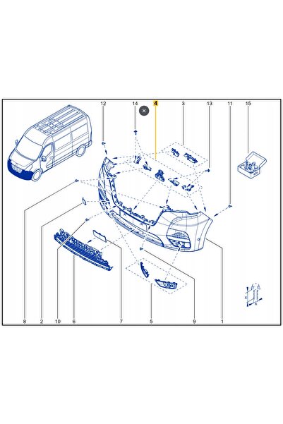 NO BRAND Protecții bară față RENAULT MASTER III 3 PH3 2020- suporturi față