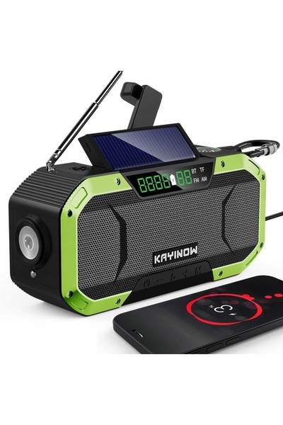 NO BRAND RADIO DE URGENȚĂ PORTABIL VINTAGE KAYINOW ANTENĂ DIFUZOR FM AM PRO