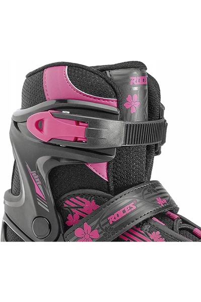 Roces Patine cu rotile pentru copii Jokey Ice 3.0 Fete negru/roz 30-33 EU