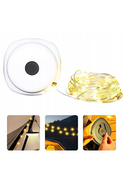 NO BRAND Lampă de camping de 10 m cu șir de LED-uri pentru cort, rulotă, camp...