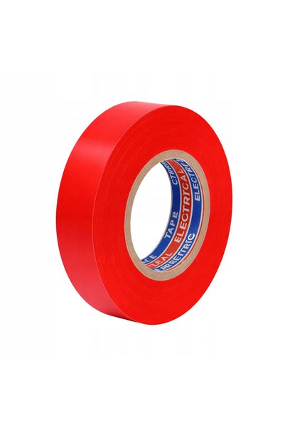 NO BRAND Bandă adezivă PVC impermeabilă, roșie, cu adeziv puternic, 16mmx30m