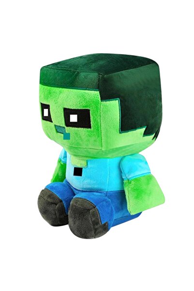 Toys MINECRAFT SET DE PLUȘURI 2-în-1: ZOMBIE STEVE ȘI CAVALERUL – DOUĂ PLUȘUR...