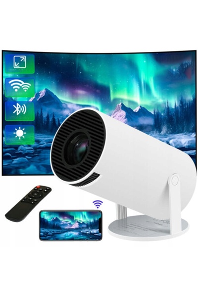 bedee Proiector Portabil Inteligent Mini Android 11 TV WiFi BT +HDMI