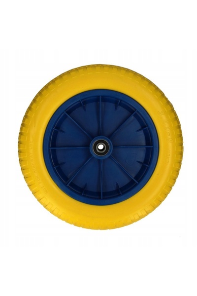 NO BRAND Roată pentru roabă din poliuretan plin 335mm + ax