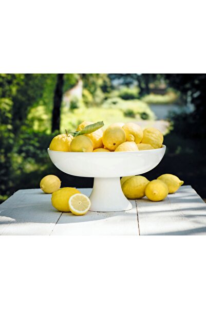 NO BRAND ASA Misa na nodze Grande 33x17cm fructieră ceramică albă patera