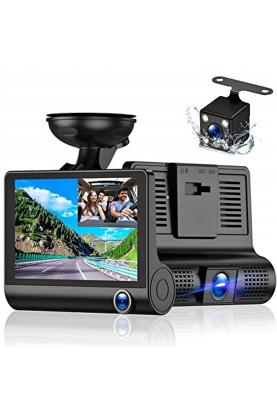 NO BRAND CAMERĂ AUTO CU ÎNREGISTRARE VIDEO FULL HD, 3 CAMERE, CAMERĂ MARȘARIE...