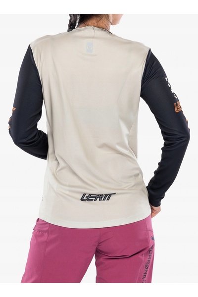 Leatt Bluză de ciclism pentru femei Jersey MTB Enduro 4.0 - crem XS