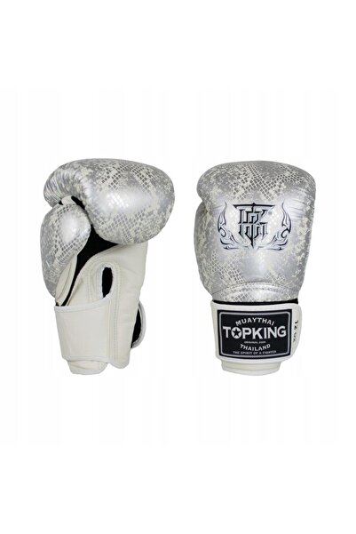 NO BRAND Mănuși de box Top King TKBGSS-02A-WH-SV-16 16 oz