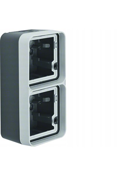 NO BRAND BERKER W.1 Adaptor dublu montat la suprafață vertical IP55 gri 67193...
