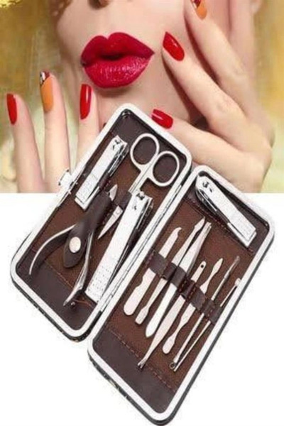 SORA GROUP Nail Care Set Nail Correction Ingrown 12 Pieces Bag Type Manicure ...